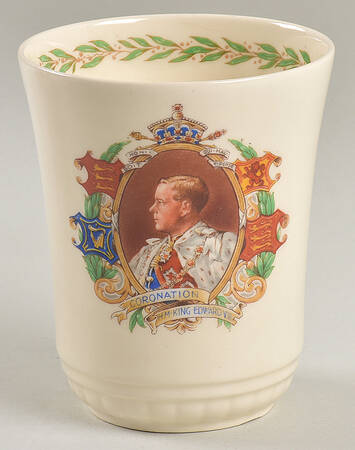 Royal Doulton Royalty Giftware Edward Viii Coronation Beaker - No Box