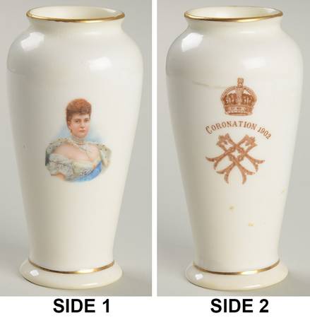 Royal Doulton Royalty Giftware Queen Alexandra Coronation Vase - No Box