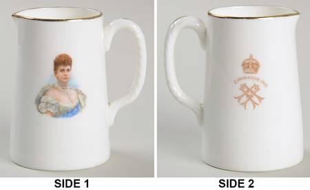 Royal Doulton Royalty Giftware Queen Alexandra Coronation Jug - No Box