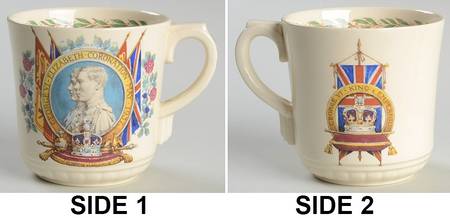 Royal Doulton Royalty Giftware George Vi & Elizabeth Coronation Mug - No Box