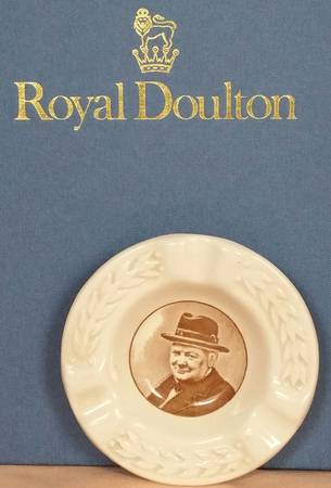 Royal Doulton Royalty Giftware Winston Churchill Ashtray - No Box