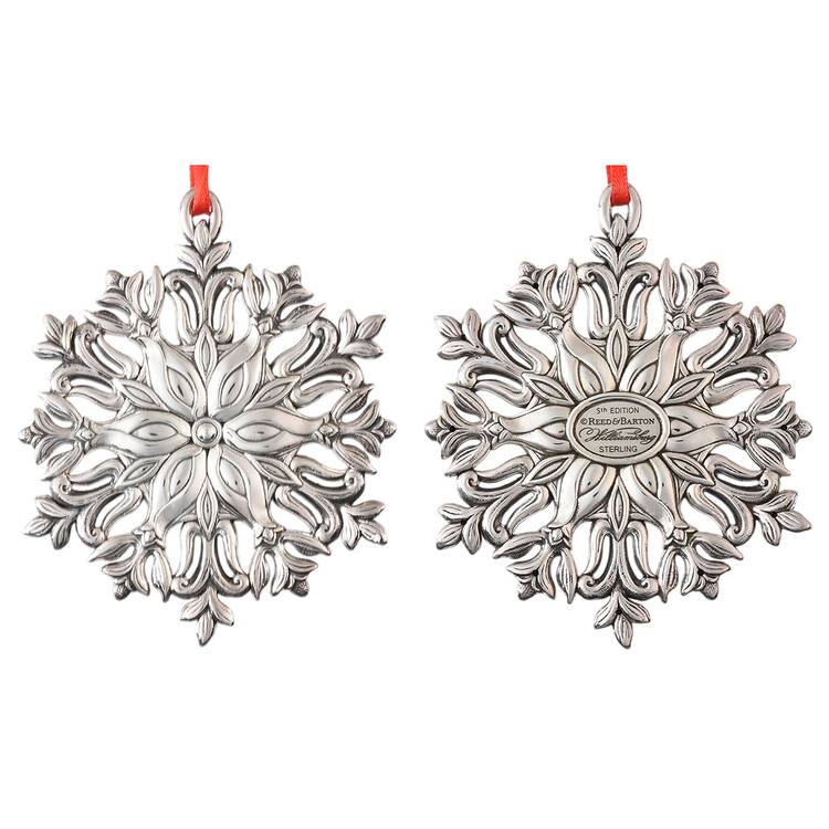 Williamsburg Sterling Ornament Snowfall Snowflake - Boxed