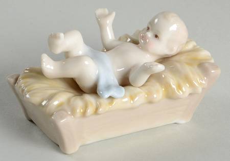 Holiday Nativity Jesus With Manger-Set Of 2 - No Box