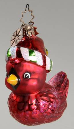 2005 Christopher Radko Ornaments Cozy Cardinal Gem - No Box