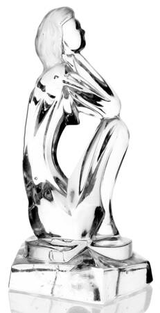 Royal Crystal Rock Miscellaneous Figurine Woman Sitting - Boxed