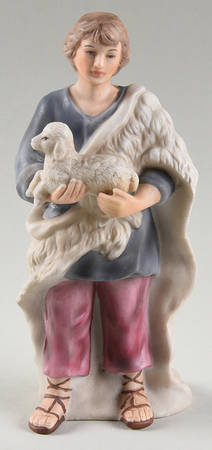 Holiday Traditions Classic Nativity Shepherd Boy With Lamb - No Box
