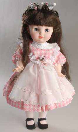 Various Dolls Gladys Pink Check Dress - No Box