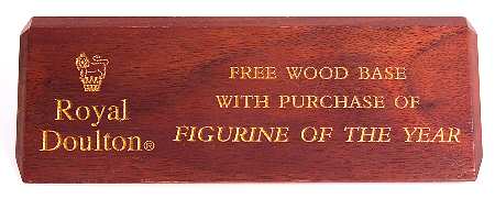 Advertising Signs Free Wood Base W/Purch Of Fig Of Year    - Wood Advertising Sign