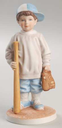 For a Mother's Love Boy With Baseball Bat And Mitt - No Box