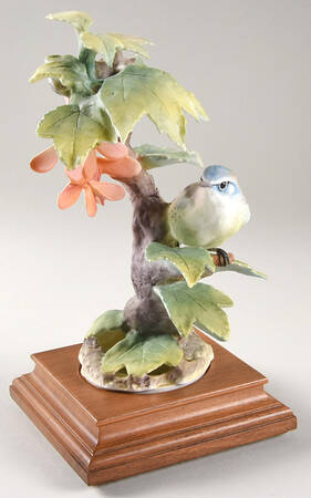Doughty American Birds Hen-Cerulean Warbler & Red Maple - Boxed
