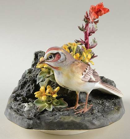 Doughty American Birds Lark Sparrow & Twin Pod & Red Gila - No Box 96a