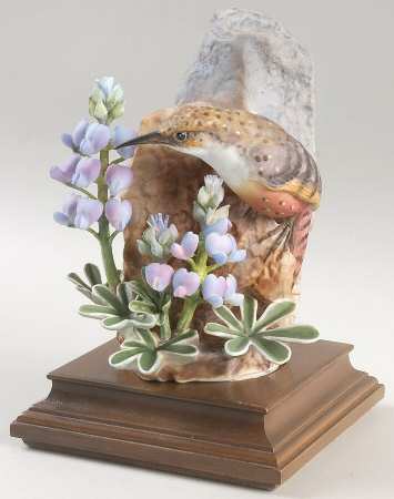 Doughty American Birds Hen-Canyon Wren & Wild Lupin - Boxed
