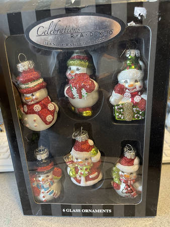 Celebrations Snowman-Set Of 6 - No Box