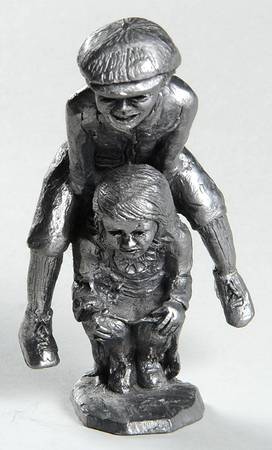 Century Park Groupings Boy&Girl Playing Leapfrog - No Box