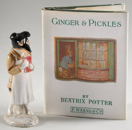 Beatrix Potter Book & Figurine Set Ginger And Pickles - Boxed