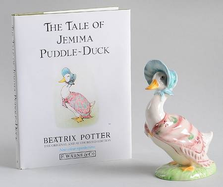 Beatrix Potter Book & Figurine Set The Tale Of Jemima Puddle Duck - Boxed