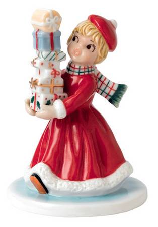 Nostalgic Christmas Figures Wrapped And Ready - No Box