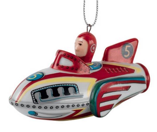 Nostalgic Christmas Ornaments Rocket - No Box