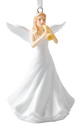 Traditional Christmas Ornaments Angel Fanfare - No Box