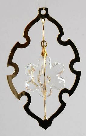Snow Crystals Ornaments Oval Shape - Boxed