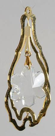 Snow Crystals Ornaments Pear Shape - With Box