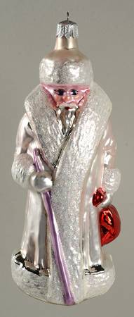 Russian Santa Collection Santa In Winter White - Boxed