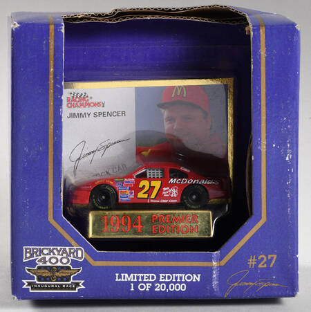 Brickyard 400 Inaugural Race Jimmy Spencer - Boxed