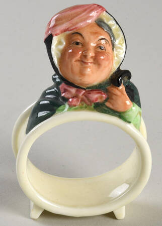 Dickens Character Napkin Rings Sairey Gamp - No Box