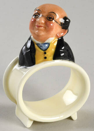 Dickens Character Napkin Rings Mr Pickwick - No Box