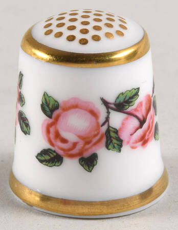 The Historical Thimble Collection Billingsley Rose - Boxed