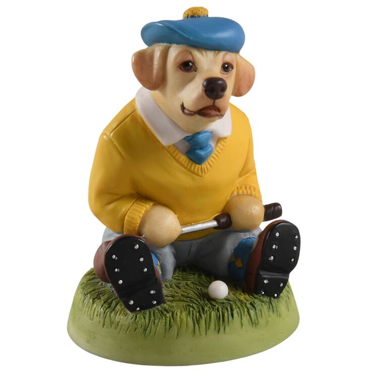 Collector's Club Figurines Labrador (Yellow) Golfer - No Box