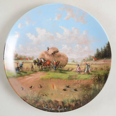 Luekel's Idyllic Village Life In The Fields At Harvest Time - No Box