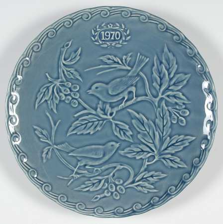 Faience Annual Plates Birds - No Box
