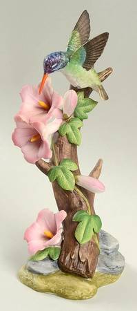 Sadek Bird Figurines Violet Crown Hummingbird - With Box Bx386