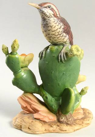 Sadek Bird Figurines Cactus Wren - No Box