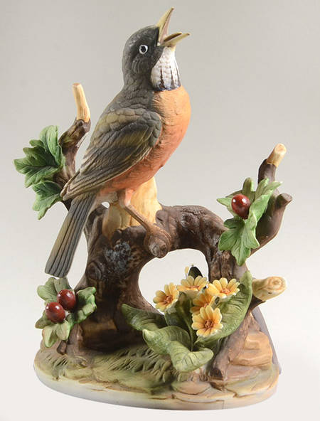 Sadek Bird Figurines Robin-Male - No Box