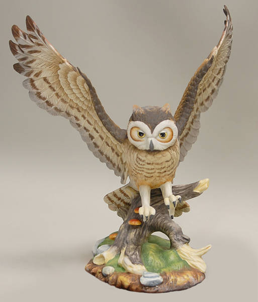 Sadek Bird Figurines Great Horned Owl - No Box