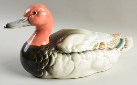 Sadek Bird Figurines Canvasback Duck-Ceramic - No Box