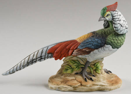 Sadek Bird Figurines Silver Pheasant - No Box