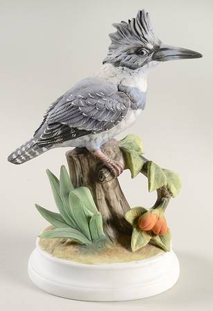Sadek Bird Figurines Belted Kingfisher - No Box