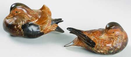 Sadek Bird Figurines Mandarin Ducks-Pair - No Box