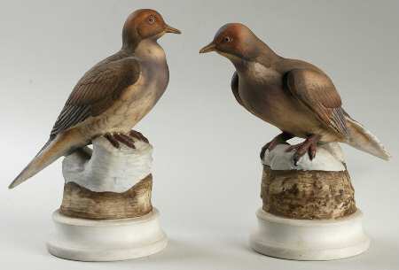 Sadek Bird Figurines Mourning Dove-Pair - No Box
