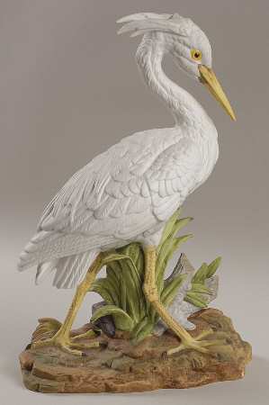 Sadek Bird Figurines White Heron - No Box 159