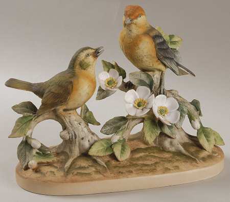 Sadek Bird Figurines Yellow Warblers - Boxed