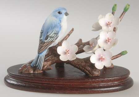 Sadek Bird Figurines Indigo Bunting - Boxed