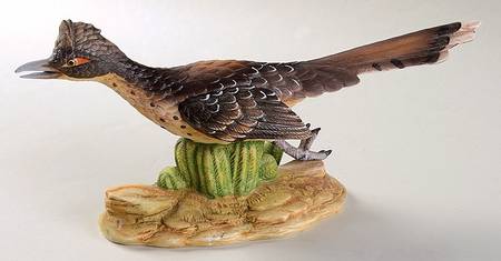 Sadek Bird Figurines Roadrunner-Cactus - With Box Bx324