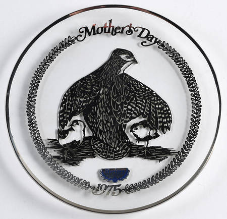 Mothers Day Plate Quail - No Box
