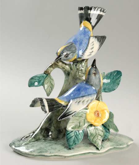 Stangl Birds Double Audubon Warblers - No Box