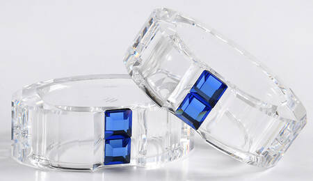 Rainbow Napkin Rings by Swarovski