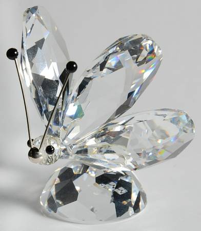 In A Summer Meadow Butterfly-Small Rhodium Nose - No Box